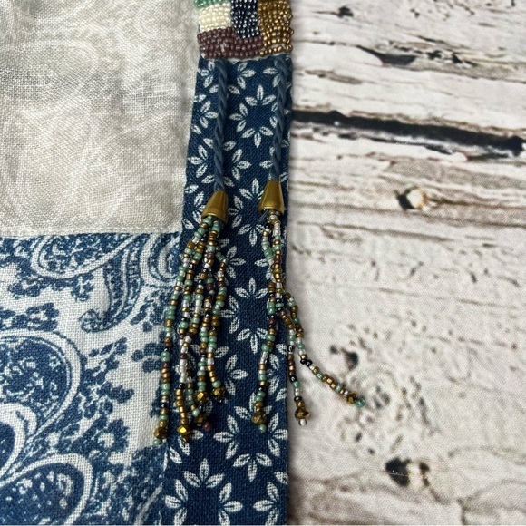 Soft Surroundings Open Front Beaded Kimono Jacket Size S/M - Picture 5 of 11